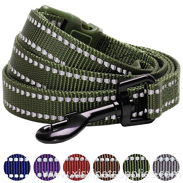 Durable Reflctive Dog Leash 150 cm x 2cm in Mahogany Brown, Medium, Leads for Dogs, Matching Collar Available Separately